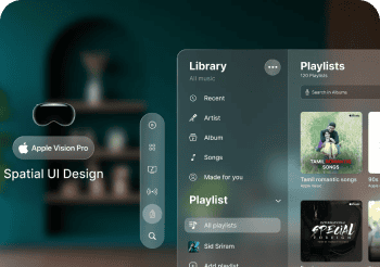 Apple Vision Pro UI Design