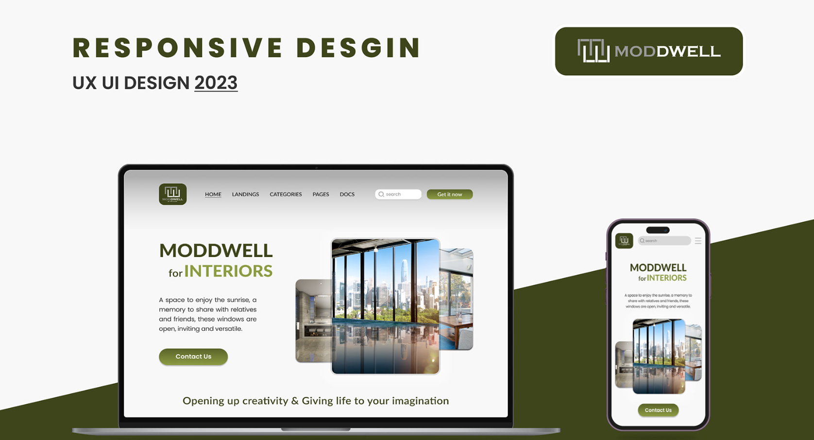 Responsive Web Design – Moddwell Interiors by Ebinesh