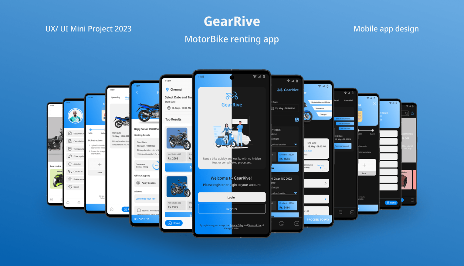 GearRive- Motorbike Rental App by Prakash Raju