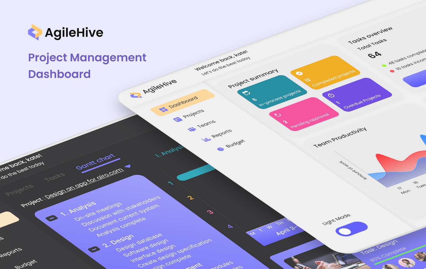 AgileHive- Project Management Dashboard by Prakash Raju