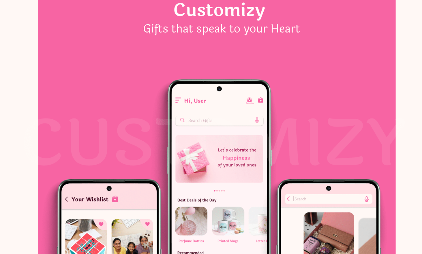 Customizy – Gift App – By Nandhini